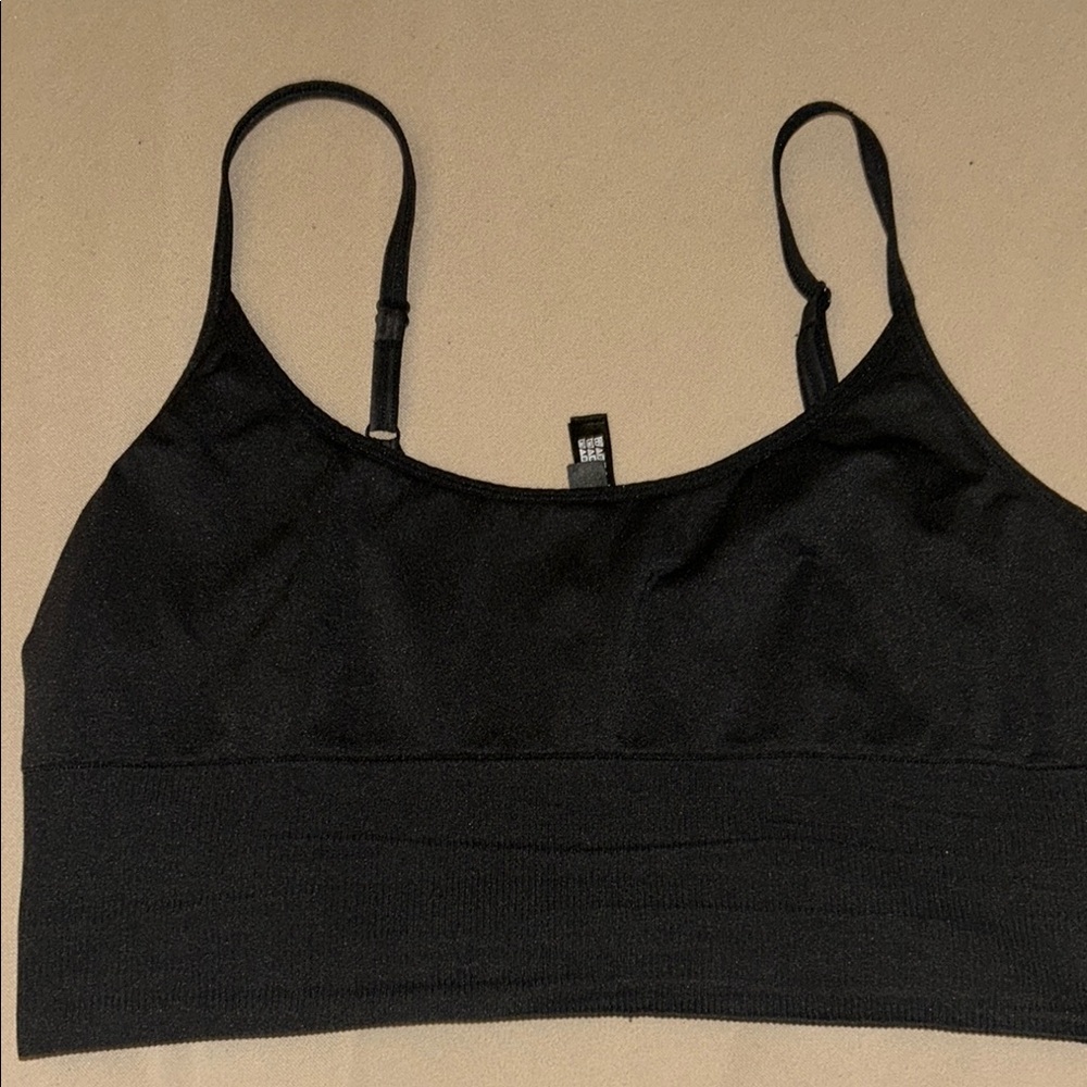 PINK Victoria's Secret Black Sports Bra Intimates